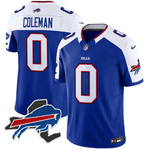 Men's Bills New York Patch Vapor Limited Jersey - All Stitched Keon Coleman 0