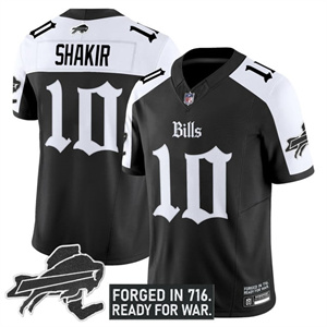 Men's Bills New York Patch Vapor Limited Jersey - All Stitched Khalil Shakir             10
