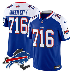 Men's Bills New York Patch Vapor Limited Jersey - All Stitched QueenCity  716