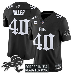 Men's Bills New York Patch Vapor Limited Jersey - All Stitched Von Miller # 40
