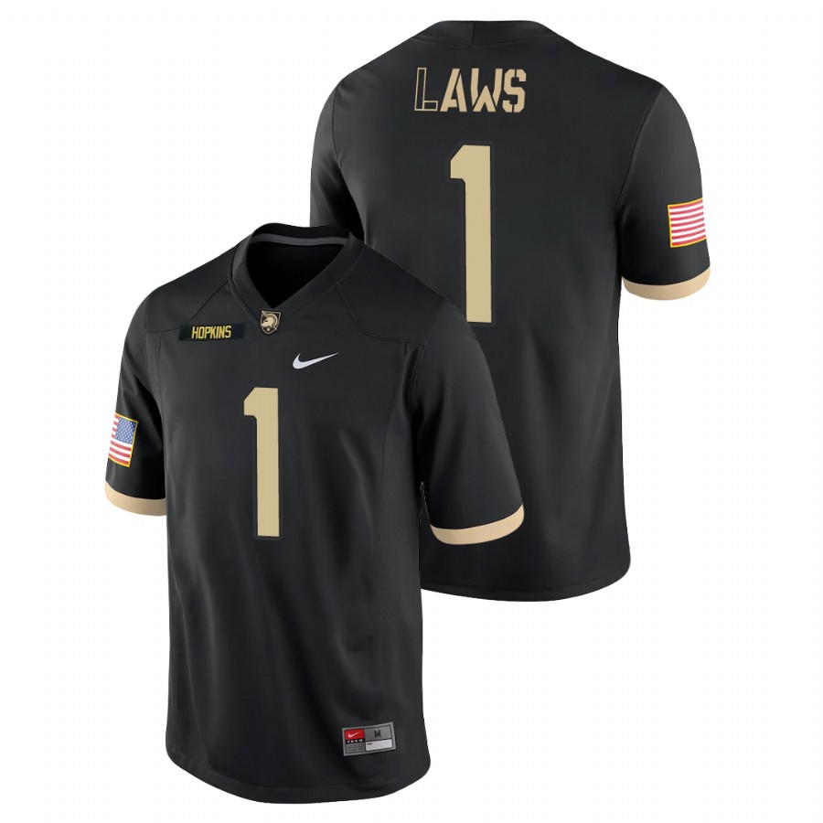 Men's Black Army Black Knights Jabari Laws College Football Game Jersey