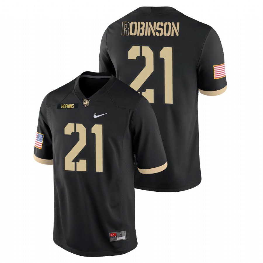 Men's Black Army Black Knights Tyrell Robinson College Football Game Jersey