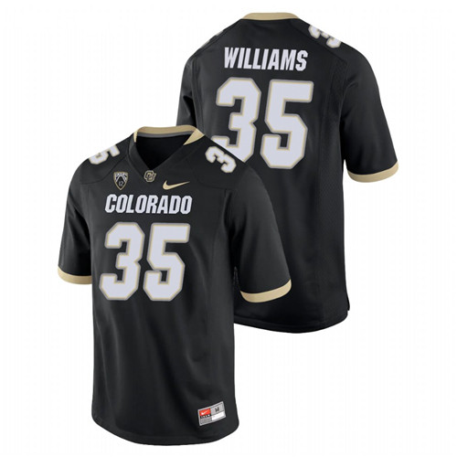 Men's Black Colorado Buffaloes Mister Williams College Football Game Jersey