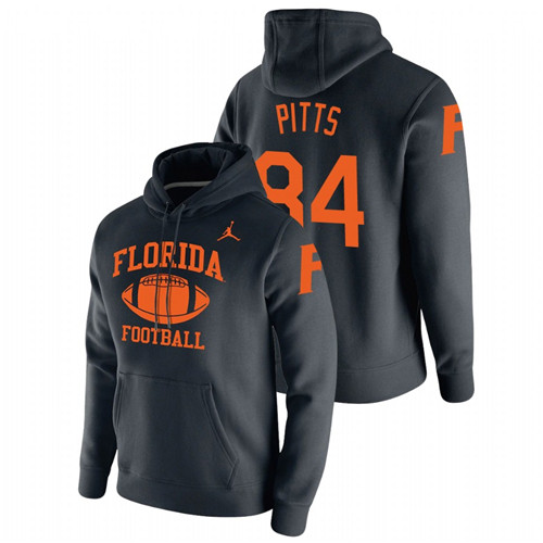 Men's Black Florida Gators Kyle Pitts Retro Football Pullover Hoodie