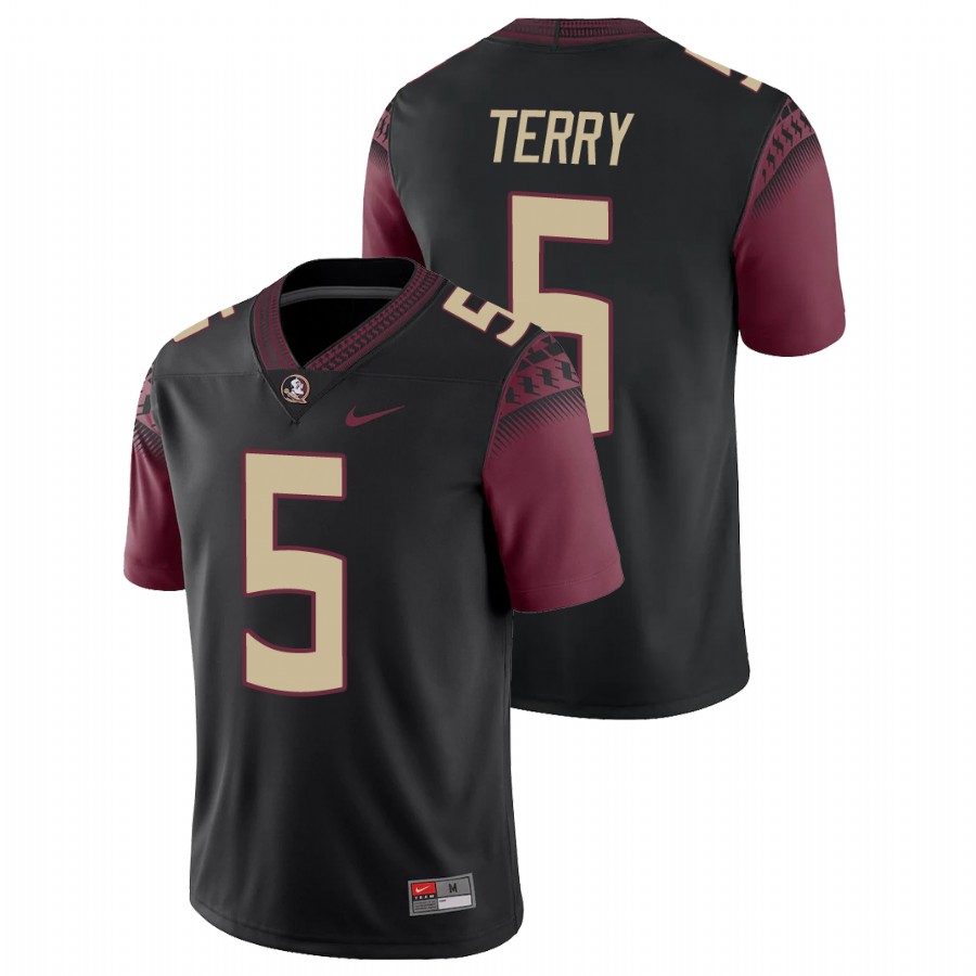Men's Black Florida State Seminoles Tamorrion Terry College Football Alternate Game Jersey