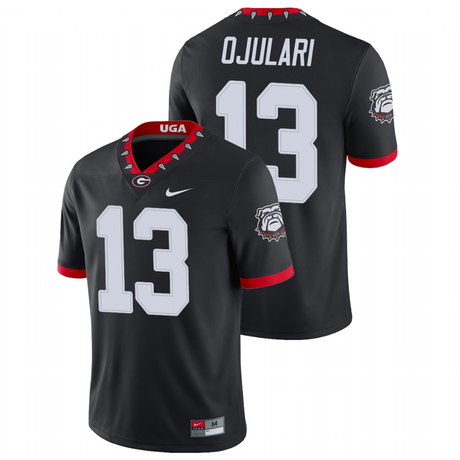 Men's Black Georgia Bulldogs Azeez Ojulari Game College Football Jersey