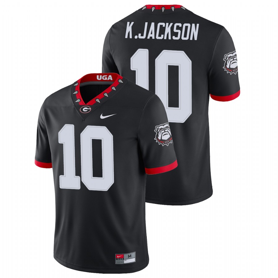 Men's Black Georgia Bulldogs Kearis Jackson College Football Alternate Game Jersey