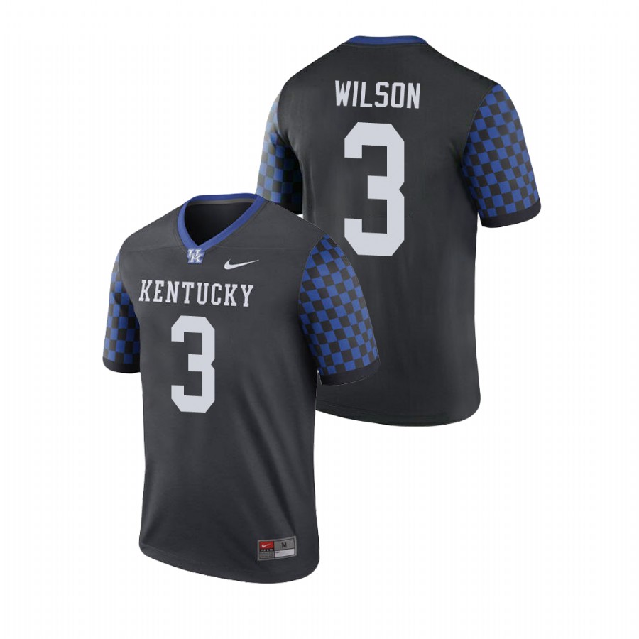 Men's Black Kentucky Wildcats Terry Wilson Legend Football Performance Jersey