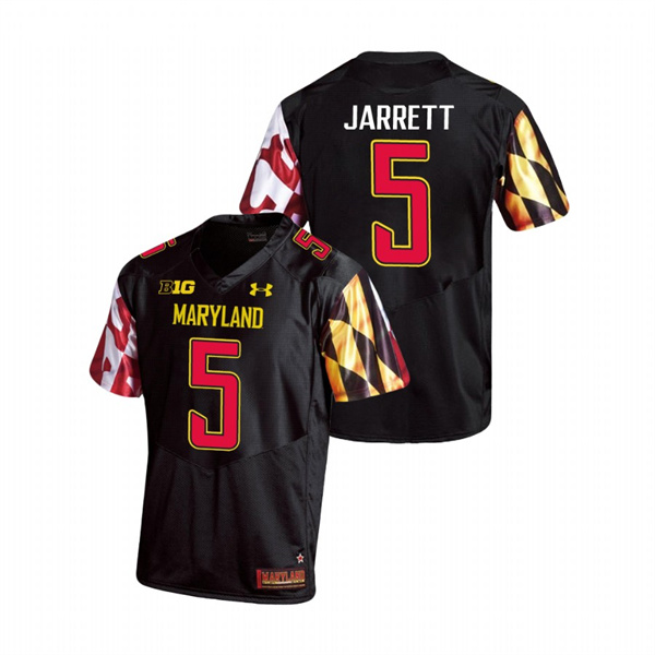 Men's Black Maryland Terrapins Rakim Jarrett Replica College Football Jersey Men's Jersey Maryland Terrapins Black Rakim Jarrett Replica College Football Jersey