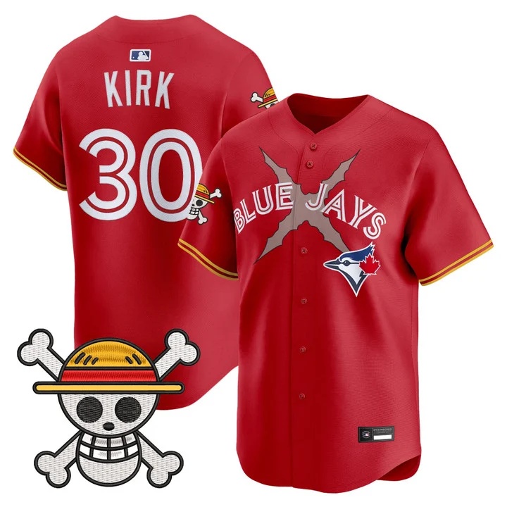 Men's Blue Jays x One Piece Vapor Premier Limited Jersey RED#30 ALEJANDRO KIRK
