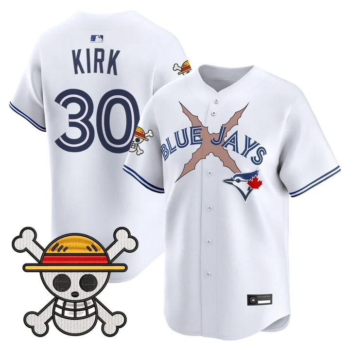 Men's Blue Jays x One Piece Vapor Premier Limited Jersey WHITE#30 ALEJANDRO KIRK