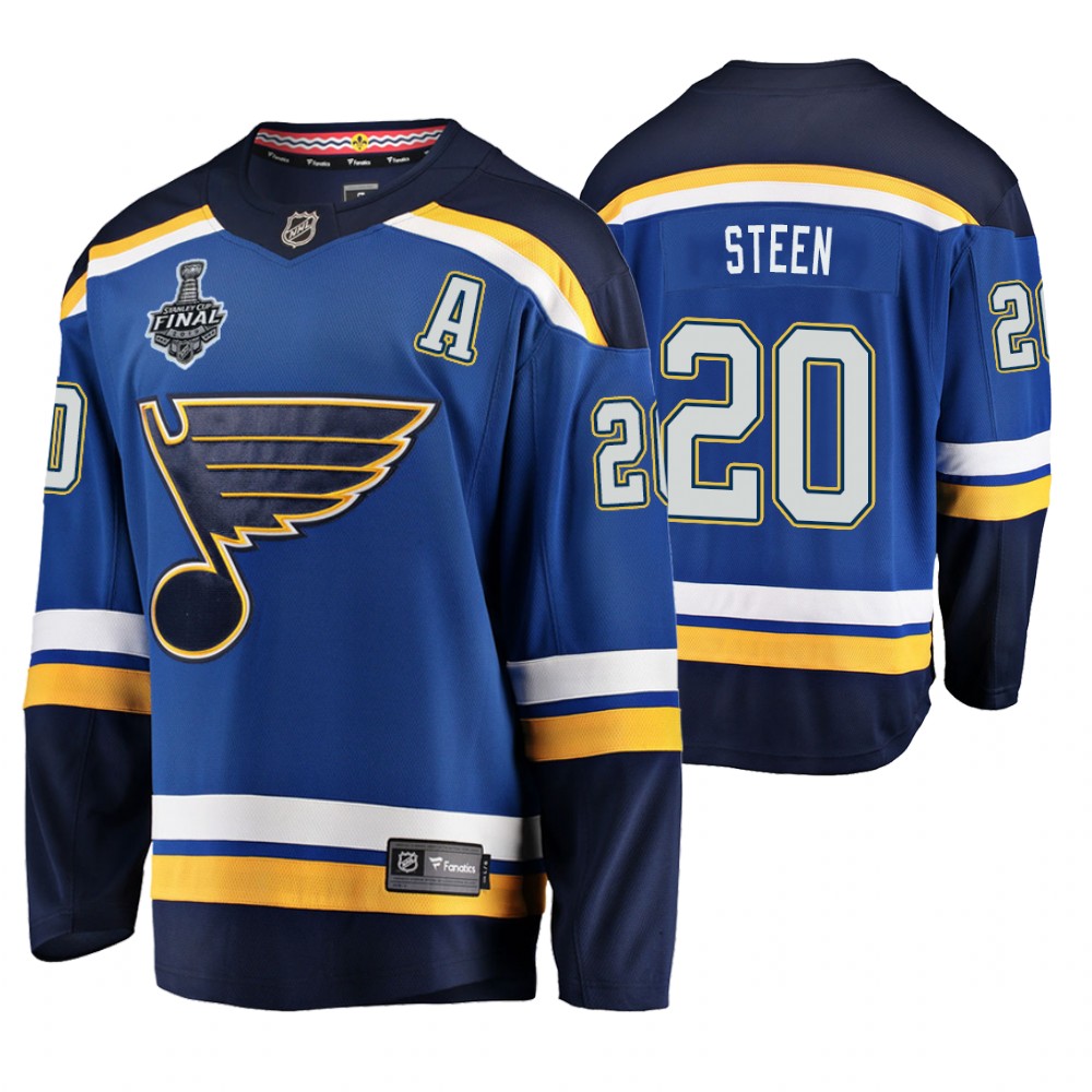 Men's Blues #20 Alexander Steen Stanley Cup Final Home Jersey