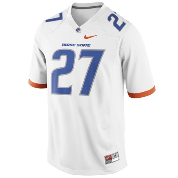 Men's Boise State Broncos #27 Jay Ajayi White Football Jersey