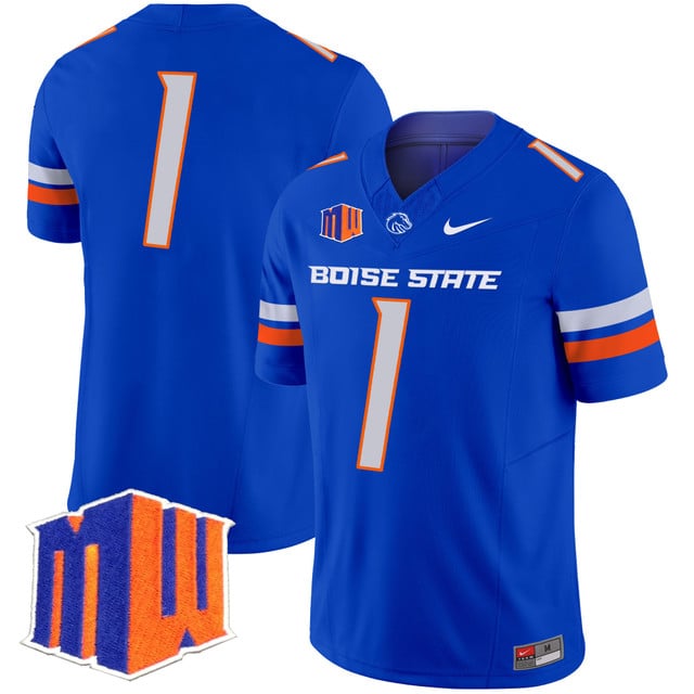 Men's Boise State Broncos 2025 Vapor Limited Jersey ROYAL#1