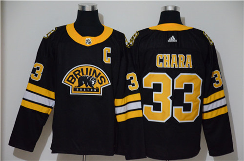 Men's Boston Bruin #33 Zdeno Char adidas Black Alternate Third Stitched Jersey