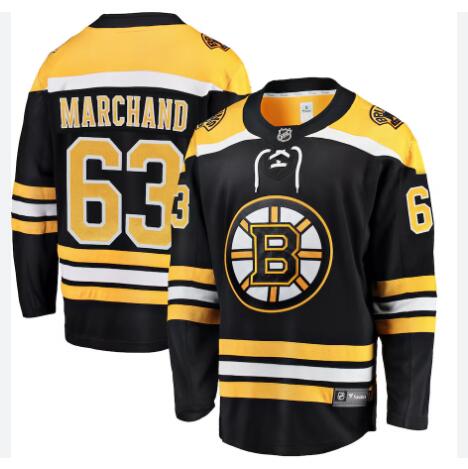 Men's Boston Bruins Brad Marchand Fanatics Black Breakaway