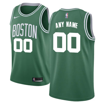 Men's Boston Celtics Green Custom Jersey