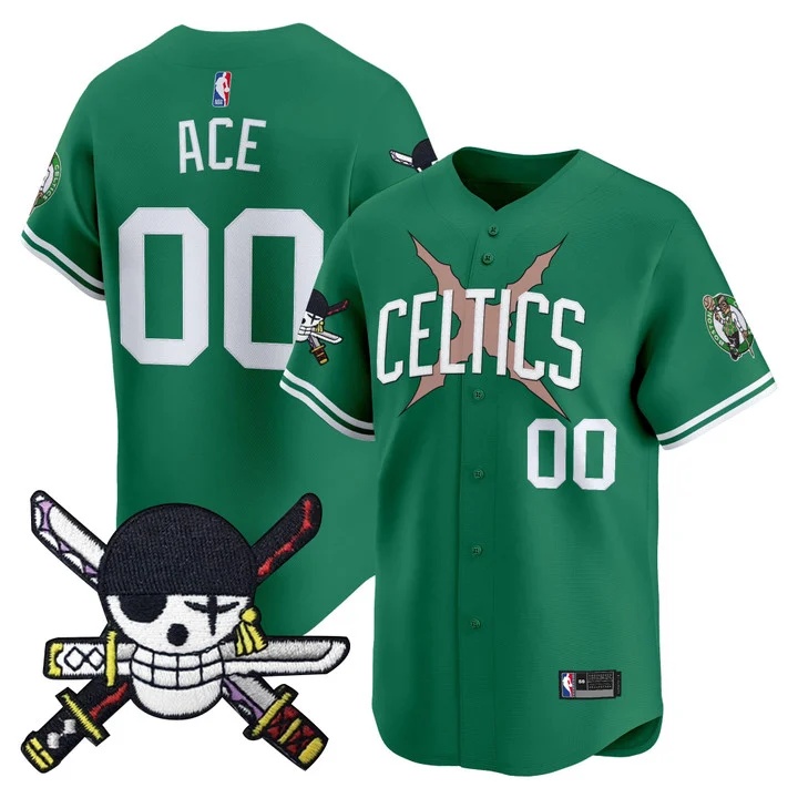 Men's Boston Celtics x One Piece Patch Vapor Baseball Jersey icon #00 Ace