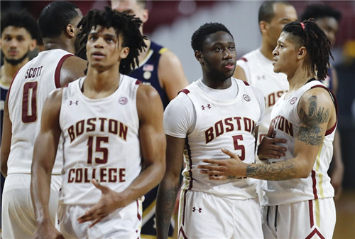 Men's Boston College Eagles Custom 2020 White Under Armour Basketball Jersey