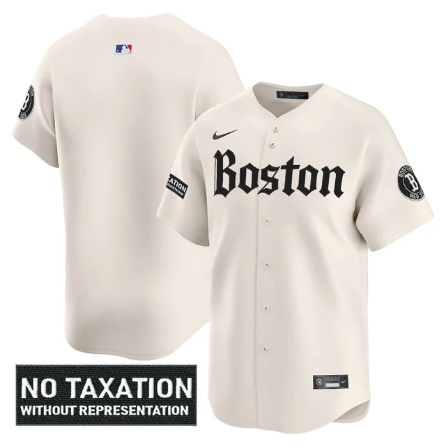 Men's Boston Red Sox 'Retro Newspaper Edition' Vapor Premier Limited Jersey CREAM BLANK.webp