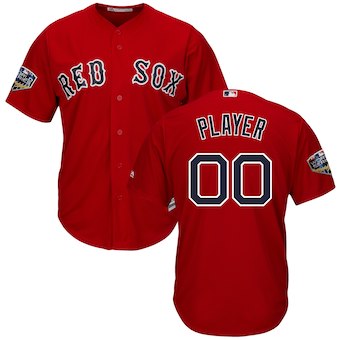 Men's Boston Red Sox 2018 World Series Cool Base Custom Jersey
