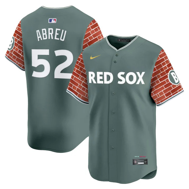 Men's Boston Red Sox 2025 Fenway Red Brick Style Vapor Premier Limited Jersey #52 WILYER ABREU.webp