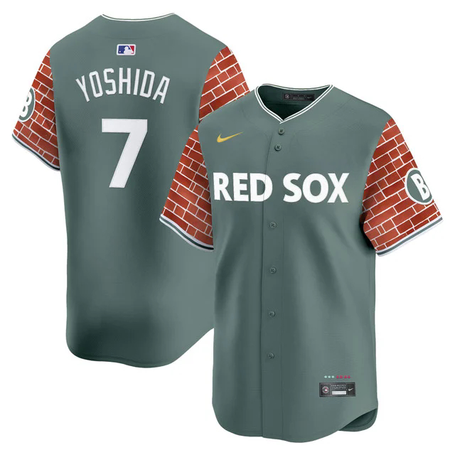 Men's Boston Red Sox 2025 Fenway Red Brick Style Vapor Premier Limited Jersey #7 MASATAKA YOSHIDA.webp