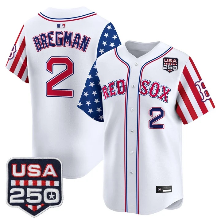 Men's Boston Red Sox America 250 Edition Vapor Premier Limited Jersey #2 ALEX BREGMAN