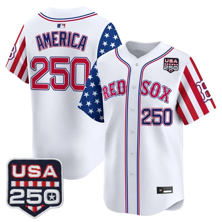 Men's Boston Red Sox America 250 Edition Vapor Premier Limited Jersey #250 AMERICA