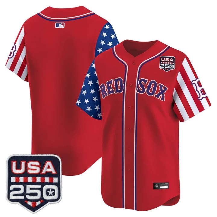 Men's Boston Red Sox America 250 Edition Vapor Premier Limited Jersey RED BLANK