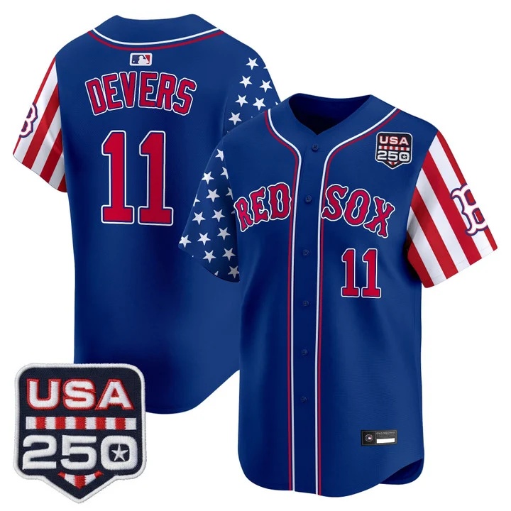 Men's Boston Red Sox America 250 Edition Vapor Premier Limited Jersey ROYAL #11 RAFAEL DEVERS