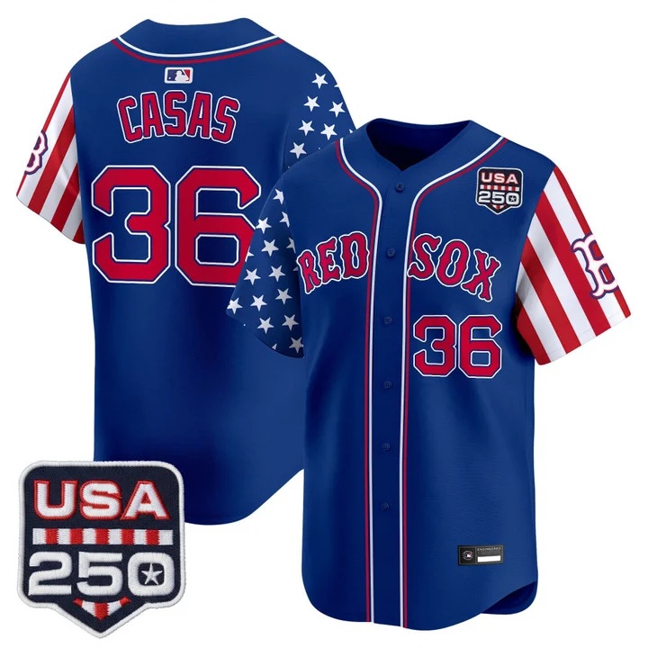 Men's Boston Red Sox America 250 Edition Vapor Premier Limited Jersey ROYAL #36 TRISTON CASAS