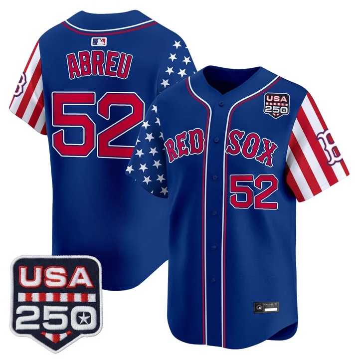 Men's Boston Red Sox America 250 Edition Vapor Premier Limited Jersey ROYAL #52 WILYER ABREU