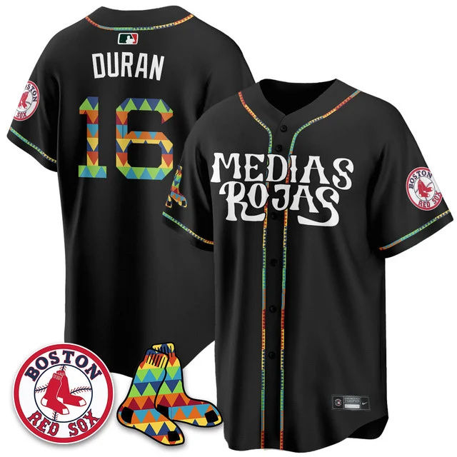 Men's Boston Red Sox Medias Rojas Limited Jersey - All Stitched black #16 jarren duran