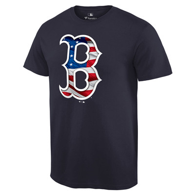 Men's Boston Red Sox Navy Banner Wave T-Shirt
