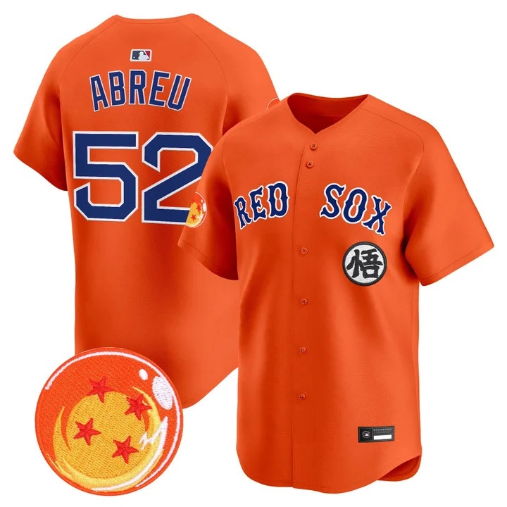 Men's Boston Red Sox x Dragon Ball Vapor Premier Limited Jersey #52 WILYER ABREU