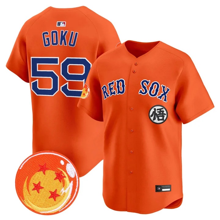 Men's Boston Red Sox x Dragon Ball Vapor Premier Limited Jersey #59 SON GOKU
