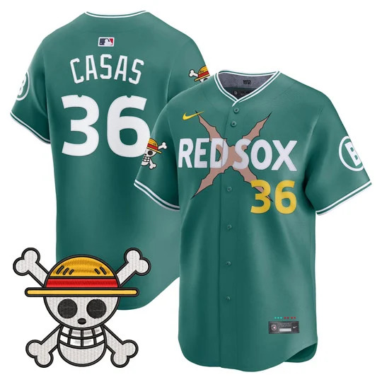 Men's Boston Red Sox x One Piece Vapor Premier Limited Jersey CITY CONNECT#36 TRISTON CASAS