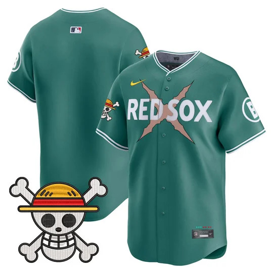 Men's Boston Red Sox x One Piece Vapor Premier Limited Jersey CITY CONNECT BLANK