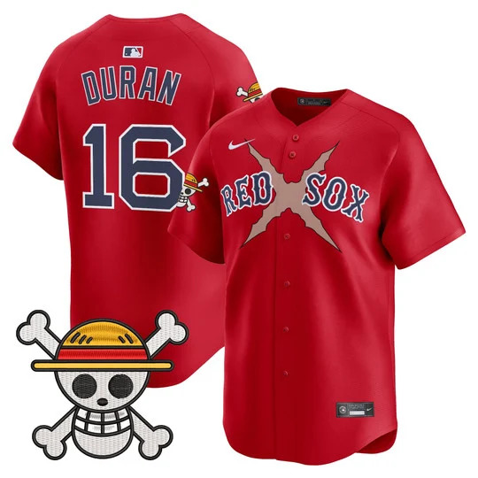 Men's Boston Red Sox x One Piece Vapor Premier Limited Jersey RED#16 JARREN DURAN