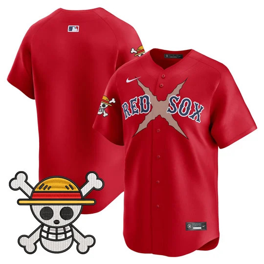 Men's Boston Red Sox x One Piece Vapor Premier Limited Jersey RED BLANK