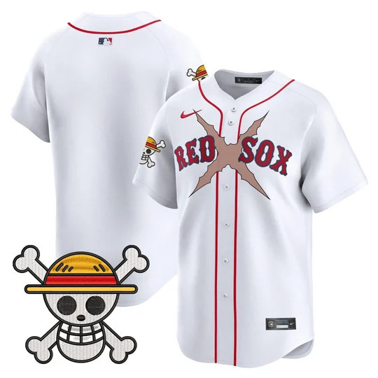Men's Boston Red Sox x One Piece Vapor Premier Limited Jersey WHITE BLANK