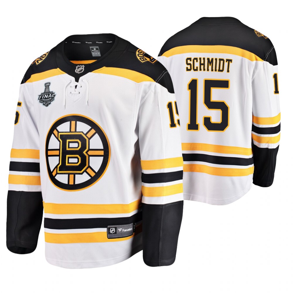 Men's Bruins #15 Milt Schmidt Stanley Cup Final Retired Player Jersey Stitched