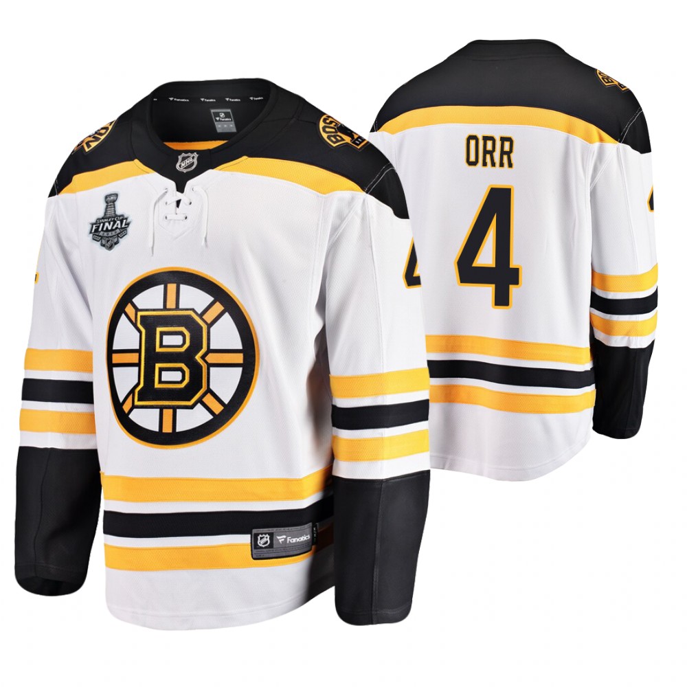 Men's Bruins #4 Bobby Orr Stanley Cup Final Retired Player Jersey Stitched