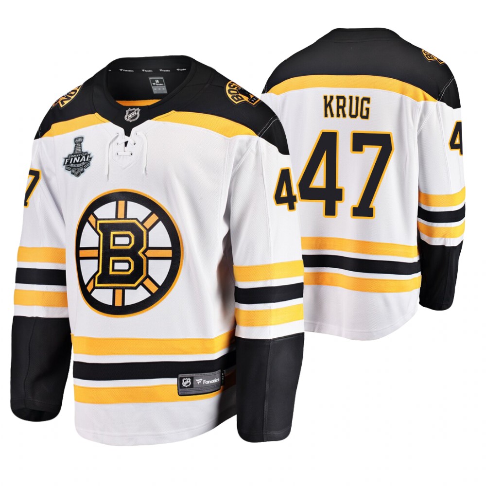 Men's Bruins #47 Torey Krug Stanley Cup Final Away Jersey Stitched