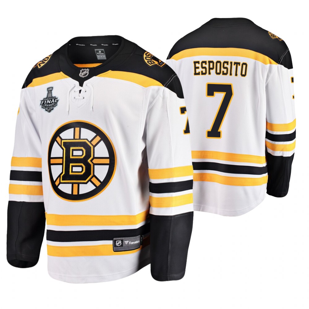 Men's Bruins #7 Phil Esposito Stanley Cup Final Retired Player Jersey Stitched