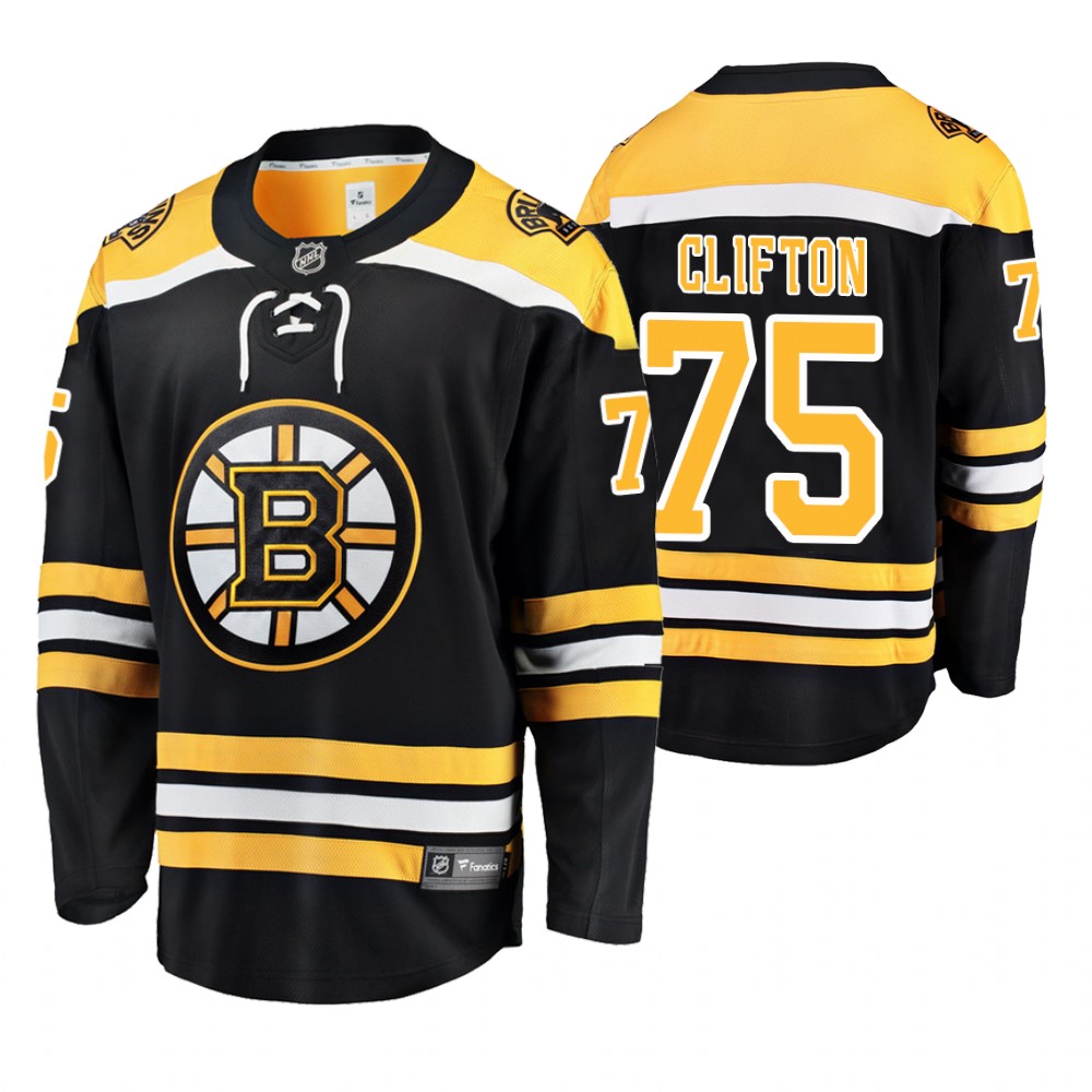 Men's Bruins Connor Clifton 2019 Stanley Cup Playoffs Eastern Conference Final Jersey Stitched