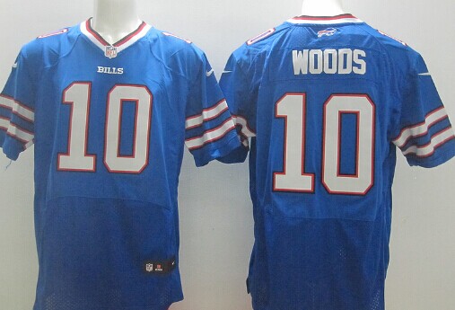 Men's Buffalo Bills #10 Robert Woods Light Blue Nik Elite Jersey