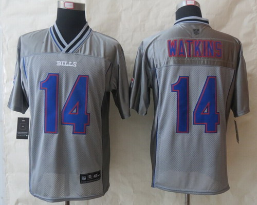 Men's Buffalo Bills #14 Sammy Watkins Gray Nik Vapor Elite Stitched Jersey