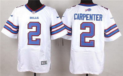 Men's Buffalo Bills #2 Dan Carpenter Nike White Elite Stitched Jersey